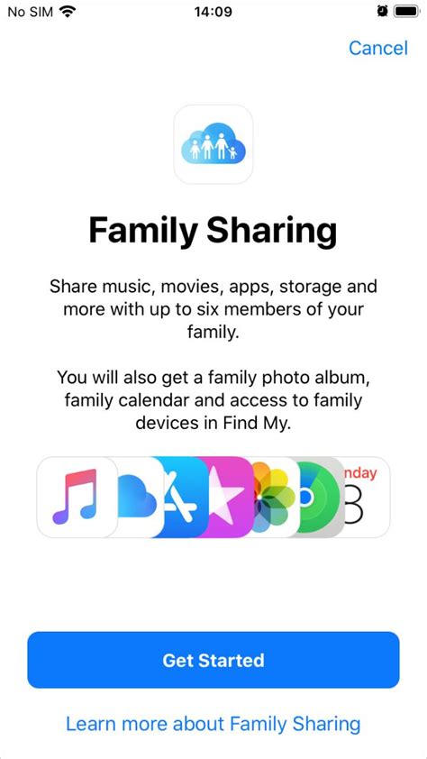 Now, tap on Purchase Sharing, wait for it to load up, and tap Continue. . Apple family sharing login